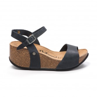 CH10 - Wide band sandal with adjustable strap and women's wedge