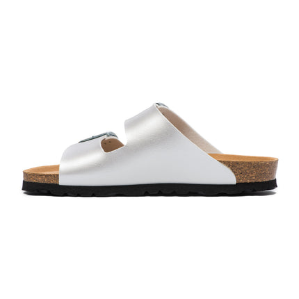 CH05 (MICROFASER) - Sandal with two bands in microfiber with adjustable strap for woman and for man