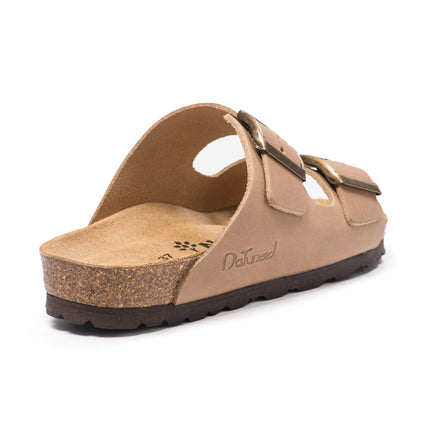 CH05 (LEATHER) - Sandal with two bands in leather with adjustable strap for women and men