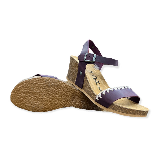 CH19 - Large band sandal with adjustable strap and wedge of women's dating woman planting comfort comfort