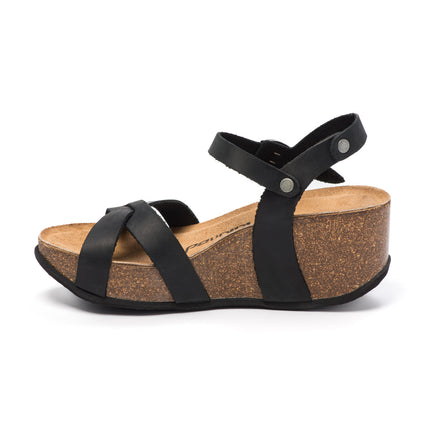 CH21 - Cross -sided sandal sandal with adjustable straps and Natuned Women's Women's Plantation in Anatomical Latex Comfort