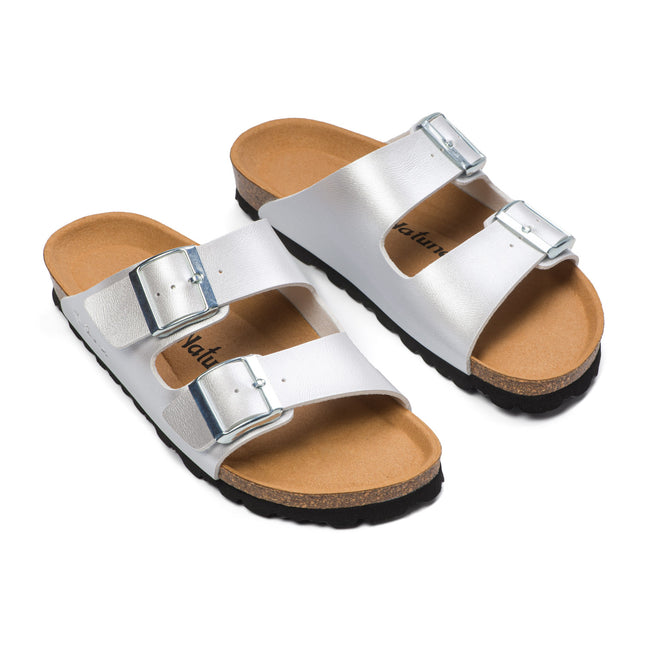 CH05 (MICROFASER) - Sandal with two bands in microfiber with adjustable strap for woman and for man