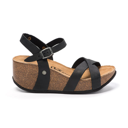 CH21 - Cross -sided sandal sandal with adjustable straps and Natuned Women's Women's Plantation in Anatomical Latex Comfort