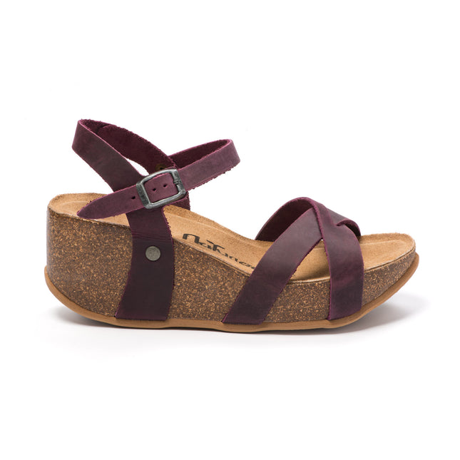 CH21 - Cross -sided sandal sandal with adjustable straps and Natuned Women's Women's Plantation in Anatomical Latex Comfort