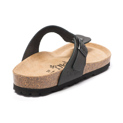 CH08 (LEATHER) - flip flops with adjustable woman and men's strap