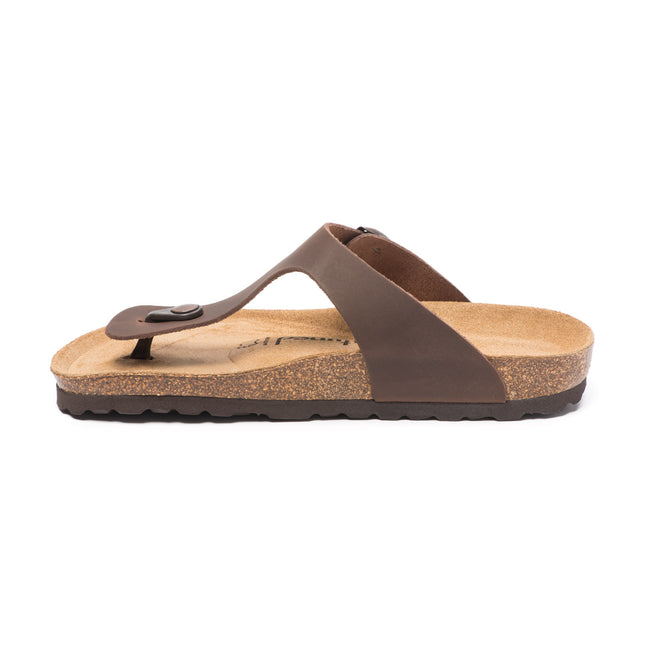 CH08 (LEATHER) - flip flops with adjustable woman and men's strap