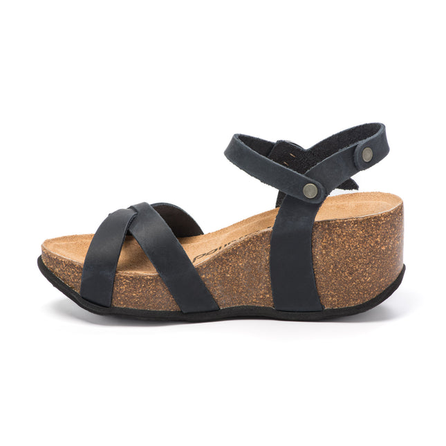 CH21 - Cross -sided sandal sandal with adjustable straps and Natuned Women's Women's Plantation in Anatomical Latex Comfort