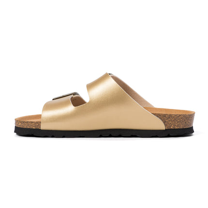 CH05 (MICROFASER) - Sandal with two bands in microfiber with adjustable strap for woman and for man