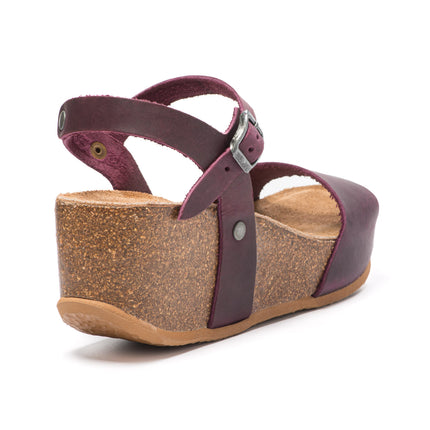 CH10 - Wide band sandal with adjustable strap and women's wedge