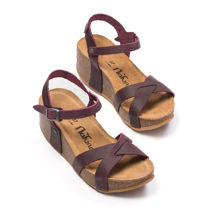 CH21 - Cross -sided sandal sandal with adjustable straps and Natuned Women's Women's Plantation in Anatomical Latex Comfort