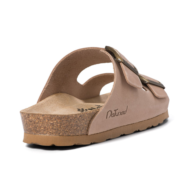 CH05 (LEATHER) - Sandal with two bands in leather with adjustable strap for women and men