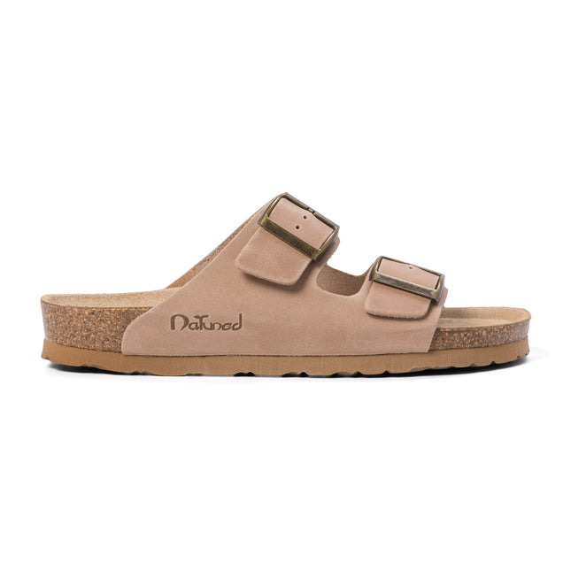 CH05 (LEATHER) - Sandal with two bands in leather with adjustable strap for women and men