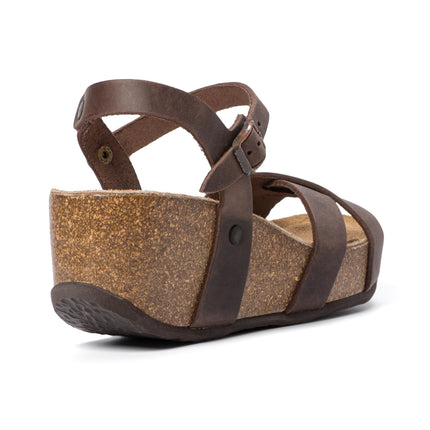 CH21 - Cross -sided sandal sandal with adjustable straps and Natuned Women's Women's Plantation in Anatomical Latex Comfort