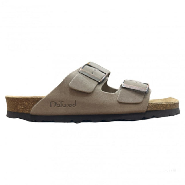 CH05 (LEATHER) - Sandal with two bands in leather with adjustable strap for women and men