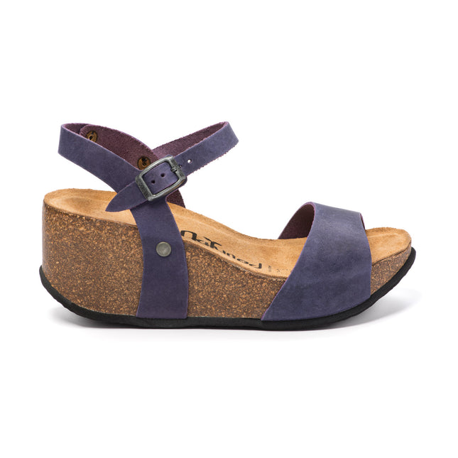 CH10 - Wide band sandal with adjustable strap and women's wedge