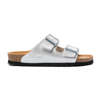 CH05 (MICROFASER) - Sandal with two bands in microfiber with adjustable strap for woman and for man