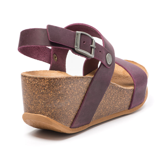 CH22 - Sandal with bands with adjustable straps and wedge of women Natuned plantar in anatomical latex comfort