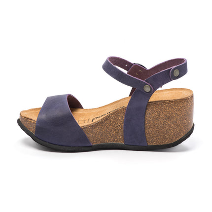 CH10 - Wide band sandal with adjustable strap and women's wedge