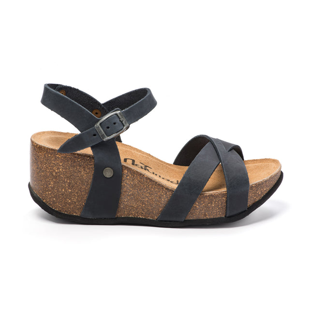 CH21 - Cross -sided sandal sandal with adjustable straps and Natuned Women's Women's Plantation in Anatomical Latex Comfort