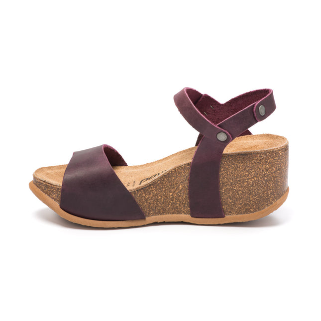 CH10 - Wide band sandal with adjustable strap and women's wedge