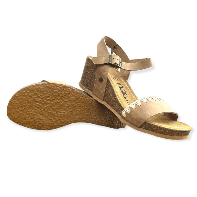 CH19 - Large band sandal with adjustable strap and wedge of women's dating woman planting comfort comfort